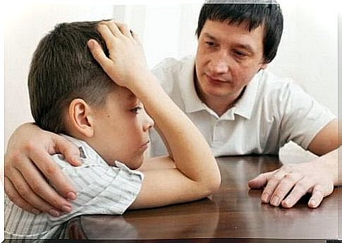 Parent and child with childhood schizophrenia