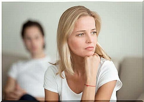 Pensive woman because of infertility