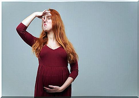 Pregnant woman with hyperosmia