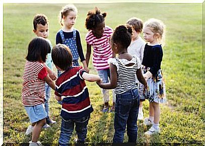 Children in a circle