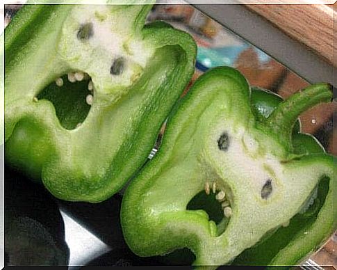 Peppers with a face