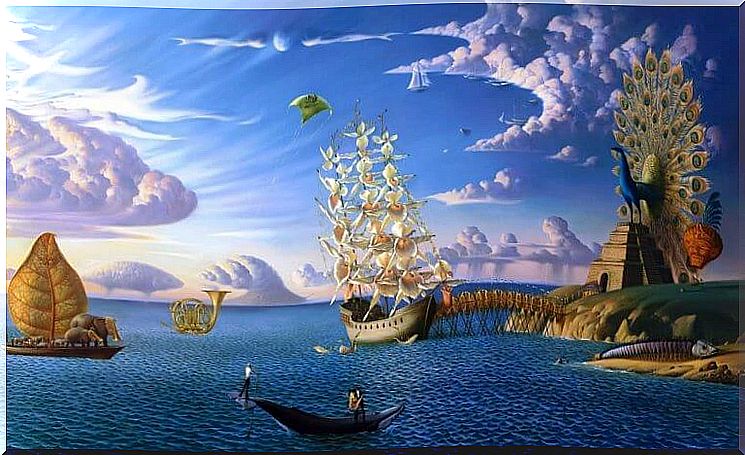 Image of boats and sea that appeared in a dream